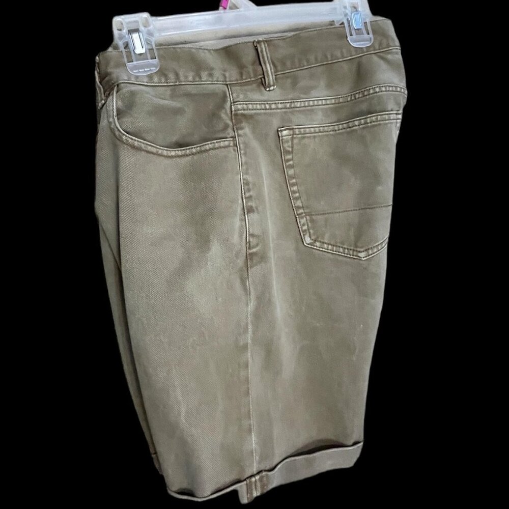 21Men Beige Denim Shorts